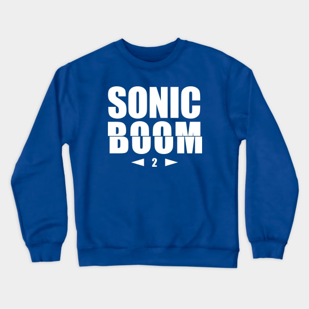 Retro Arcade Game "Sonic Boom" Crewneck Sweatshirt by CandyApparel